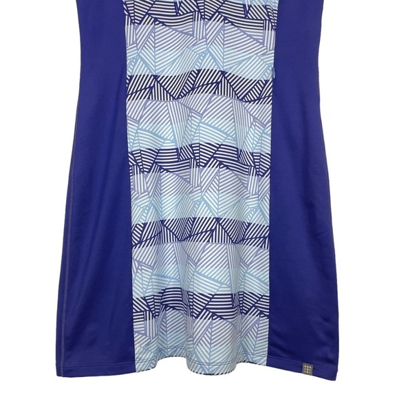 Title Nine Gidget 2.0 Blue Geometric Dress Medium Outdoors Athletic - Picture 3 of 8